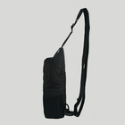 Тактична сумка через плече слінг - сумка грудна кросбоді. Колір: чорний - зображення 2