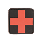 Нашивка на липучке Sturm Mil-Tec First Aid Patch PVC 3D Large Black