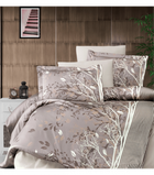 Комплект постельного белья Satin Cotton First Choice - First Choice - S-323 Living Brown - Евро - Светло-коричневый