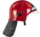 Helm strazacki Klein Fireman z szybka Czerwony (4009847089014) - obraz 1