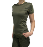 Женская футболка тактическая военная олива S