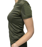 Женская футболка тактическая военная олива S - изображение 4