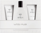 Zestaw damski Instituto Espanol Aire De Sevilla White Musk Woda toaletowa 150 ml + Krem ​​do ciała 150 ml + Żel pod prysznic 150 ml (8411047136355)