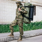 Универсальная сумка баул военная, армейский баул олива Оксфорд 100 л тактический баул-рюкзак - изображение 1