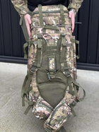 Универсальная сумка каркасная военная, армейская сумка вместительная 90л тактический рюкзак Мультикам - изображение 4