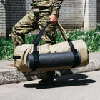 Універсальна сумка баул військова, армійський баул койот Оксфорд 100 л тактичний баул-рюкзак - зображення 5