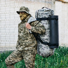 Универсальная сумка баул военная, армейский баул пиксель Оксфорд 100 л тактический баул-рюкзак - изображение 4