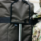 Універсальна сумка баул військова, армійський баул хакі Оксфорд 120 л тактичний баул-рюкзак - зображення 6