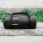 Универсальная сумка баул военная, армейский баул хаки Оксфорд 120 л тактический баул-рюкзак - изображение 7