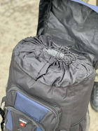 Универсальная военная сумка, армейская сумка вместительная 55л тактический туристический рюкзак Черный - изображение 5