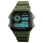 Часы наручные 1299AG SKMEI с подсветкой ARMY GREEN