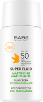 Сонцезахисний супер-флюїд Babe Laboratorios SPF 50 з матуючим ефектом для всіх типів шкіри 50 мл (8436571631572) - зображення 1