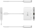 Adapter J5create JCA351 USB-C to 4K HDMI Ethernet Adapter White (JCA351-N) - obraz 4