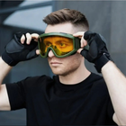 Защитные баллистические очки цвет Олива, очки со сменными стеклами (3 шт. в комплекте) - изображение 9
