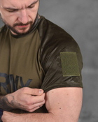 Армійська чоловіча футболка ARMY потовідвідна XL олива+мультикам (87169) - зображення 4