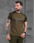 Армейская мужская футболка ARMY потоотводящая S олива+мультикам (87169) - изображение 1