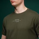 Футболка Basic Military T-Shirt с авторским принтом NAME. Олива. Размер XL - изображение 3