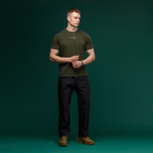 Футболка Basic Military T-Shirt с авторским принтом NAME. Олива. Размер XL - изображение 5