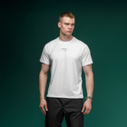 Футболка Basic Military T-Shirt з авторським принтом NAME. Біла. Розмір L - зображення 2