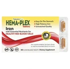 Залізо, NaturesPlus, Hema-Plex, 30 таблеток із повільним вивільненням