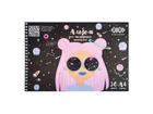 Альбом для малювання ZiBi 30арк. DREAM GIRL, А4, 120г/м2 на пружині, фіолетовий, KIDS Line