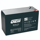 Аккумуляторная батарея GEM Battery GS 12-7.2 AGM 12V 7.2A Black