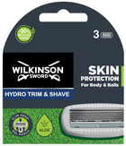 Wymienne wkłady do maszynki do golenia Wilkinson Sword Hydro Trim & Shave 3 szt (4027800372607) - obraz 1