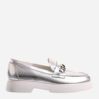 Loafersy damskie skórzane Hogl hog7101631-7600 37 Srebrne (9010849073821)