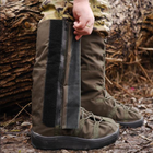 Тактические военные водоталкивающие бахилы для защиты от дождя гамаши на обувь Хаки XL (46-48 размер) - изображение 4