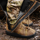 Тактические военные водоталкивающие бахилы для защиты от дождя гамаши на обувь Койот XL (46-48 размер) - изображение 5
