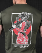 Тактическая потоотводящая футболка odin dzen олива M - изображение 7