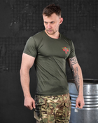 Тактическая потоотводящая футболка odin medical olive S - изображение 5