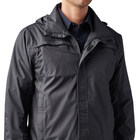 Куртка штормова 5.11 Tactical TacDry Rain Shell 2.0 XS Black - зображення 3