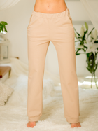 Спортивні штани жіночі Kalimo Maio S Бежеві (5902429228353) - зображення 1
