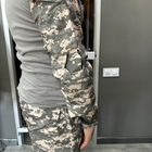 Армейская Кофта Убакс, пиксель НАТО, коттон (хлопок), размер M, Combat, тактическая рубашка Убакс - изображение 3