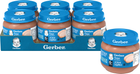 Упаковка м'ясного пюре Gerber Ніжна індичка з 6 місяців 80 г х 6 шт (7613287165763)