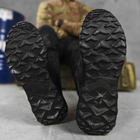 Тактичні кросівки літні Extreme Police ВТ1008 чорні шкіряні сітка прошиті 45 - зображення 7