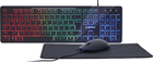 Zestaw przewodowy Gembird Gaming KBS-UML-01 USB Black