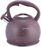 Чайник Kamille 3 л з нержавіючої сталі зі свистком та ручкою soft-touch KM-1074BRW