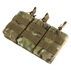 Подсумок тактический AOKALI Outdoor A39 26*5*17cm Camouflage CP тройной карман на шнурках - изображение 2