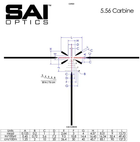 Оптичний приціл SAI 1-6x24 сітка 5.56 BDС RAF. Coyote Brown - зображення 6