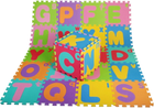 Розвиваючий килимок Roger Uppercase Lowercase Alphabet 26 елементів (5903864911275) - зображення 1