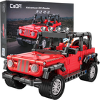 Klocki konstrukcyjne CaDA Pull-back Samochód terenowy 317 elementów Czerwony (5903864953220) - obraz 1