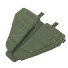 Універсальна сумка-захист паху (напашник) потрійний з балістичним пакетом 1 клас захисту Militex cordura Хакі - зображення 3