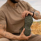 Берцы летние тактические ботинки Stimul Титан хаки олива кожаные сетка 45 - изображение 9