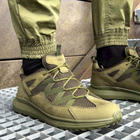 Тактичні кросівки літні Stimul Райдер олива хакі шкіряні сітка 40 - зображення 6