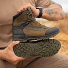 Берці літні тактичні черевики Stimul Титан олива хакі шкіряні сітка 44 - зображення 10