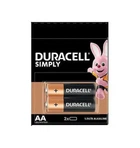 Батарейка Duracell LR6 AA 1.5V 2 шт/наб