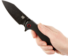 Складаний ніж з кліпсою Skif Knives Jock BSW, G10, black