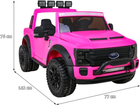 Samochód elektryczny Ramiz Jeep Ford Super Duty Różowy (5903864951264) - obraz 2